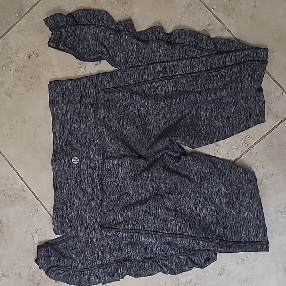 Lululemon leggings with ruched sides